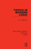 Topics In Modern Logic