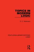 Topics In Modern Logic