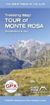 Tour Of Monte Rosa Trekking Map
