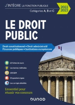 Bertrand.pt - Tous Concours Fonction Publique - T01 - Le Droit Public 2022-2023 - Categories A, B Et C - Droit Con