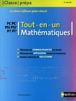 Bertrand.pt - Tout-En-Un Mathématiques ; Pc, Pc*, Psi, Psi*, Pt, Pt* (Édition 2009)