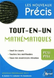 Tout-En-Un ; Mathématiques Pcsi-Ptsi