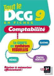 Tout Le Dcg 9 En Fiches ; Comptabilité ; Le Cours En Synthèses Visuelles (Édition 2023/2024)