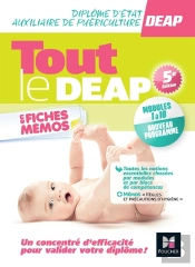 Tout Le Deap En Fiches Mémos ; Diplôme D'Etat Auxiliaire Puériculture ; Modules 1 À 10 (Édition 2023/2024)