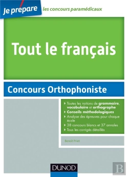 Bertrand.pt - Tout Le Français Au Concours Orthophonie ; Avec Des Annales De Toutes Les Villes (2e Édition)