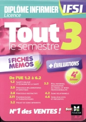 Tout Le Semestre 3 En Fiches Memos - Diplome D'Etat Infirmier - Dei Ifsi - Revision Et Entrainement