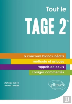 Bertrand.pt - Tout Le Tage 2® - 5 Concours Blancs Inédits - Cours, Méthode, Corrigés Commentés