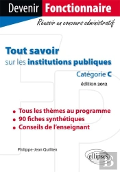 Tout Savoir Sur Les Institutions Publiques. Catégorie C