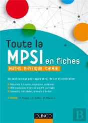 Toute La Mpsi En Fiches ; Maths, Physique, Chimie (2e Édition)