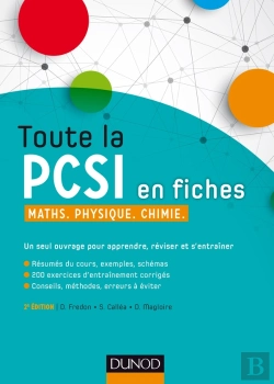 Bertrand.pt - Toutes La Pcsi En Fiches ; Maths, Physique, Chimie