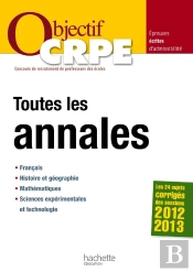 Toutes Les Annales ; Session 2012/2013