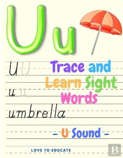 Bertrand.pt - Trace And Learn Sight Words - U Sound, Educational Activity Book For Toddlers, Pre-K, Kindergarten And 1sd Grade Kids