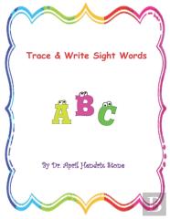Trace, Color, & Write Sight Words