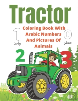 Bertrand.pt - Tractor Coloring Book With Arabic Numbers And Pictures Of Animals