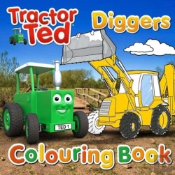Bertrand.pt - Tractor Ted Colouring Book - Diggers