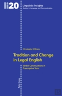 Bertrand.pt - Tradition And Change In Legal English