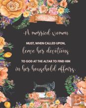 Traditional Catholic Planner 2021-2022 Planner For Moms - Weekly And Monthly Calendars
