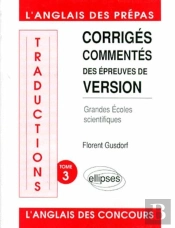 Traductions (Version) Écoles Scientifiques Tome 3