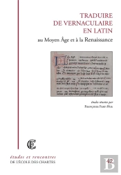 Traduire De Vernaculaire En Latin Au Moyen Âge Et À La Renaissance