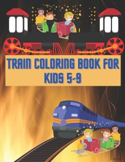 Bertrand.pt - Train Coloring Book For Kids 5-9