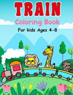 Bertrand.pt - Train Coloring Book For Kids Ages 4-8