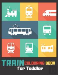 Train Colouring Book For Toddler