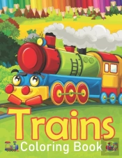 Trains Coloring Book