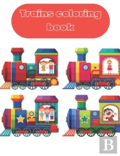 Trains Coloring Book