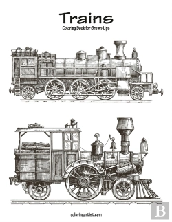 Bertrand.pt - Trains Coloring Book For Grown-Ups 1