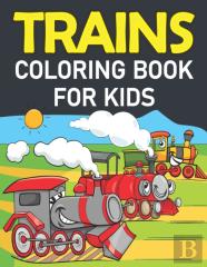 Trains Coloring Book For Kids
