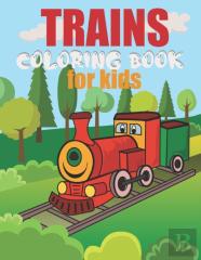 Trains Coloring Book For Kids