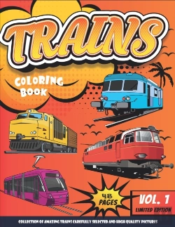 Bertrand.pt - Trains Coloring Book