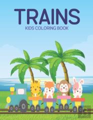 Trains Kids Coloring Book
