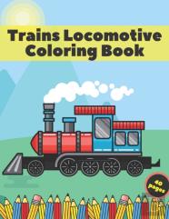 Trains Locomotive Coloring Book