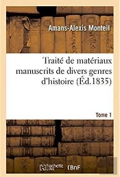 Traite De Materiaux Manuscrits De Divers Genres D'Histoire