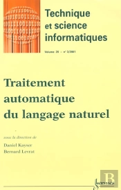 Traitement Automatique Du Langage Naturel Technique Et Science Informatiques Vol20 N 3 2001