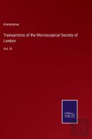 Transactions Of The Microscopical Society Of London