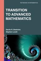 Transition To Advanced Mathematics