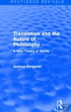 Bertrand.pt - Translation And The Nature Of Philosophy (Routledge Revivals)