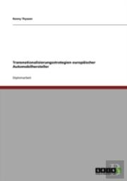 Transnationalisierungsstrategien Europaischer Automobilhersteller