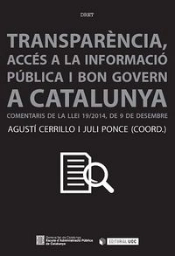 Transparència, Accés A La Informació I Bon Govern A Catalunya.