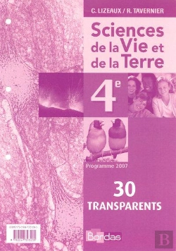 Bertrand.pt - Transparents ; Science Et Vie De La Terre ; 4eme (Edition 2007)