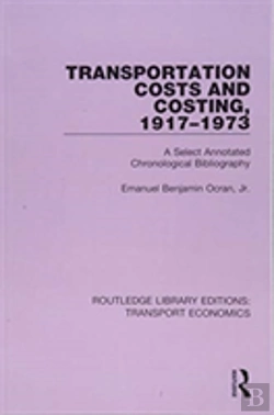Bertrand.pt - Transportation Costs And Costing, 1917-1973