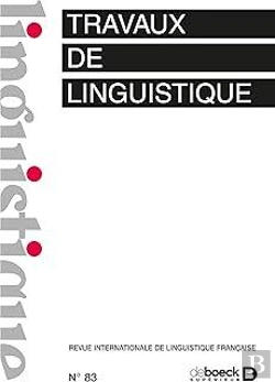 Bertrand.pt - Travaux De Linguistique 2021/2 - 83 - Varia