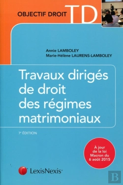 Bertrand.pt - Travaux Dirigés De Droit Des Régimes Matrimoniaux (7e Édition)