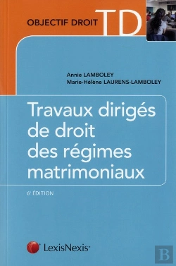 Bertrand.pt - Travaux Diriges De Droit Des Regimes Matrimoniaux