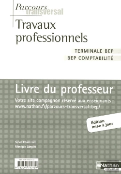 Bertrand.pt - Travaux Professionnels ; Terminale Bep Comptabilité ; Livre Du Professeur (Édition 2006)