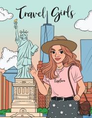 Travel Girls Coloring Book For Girls
