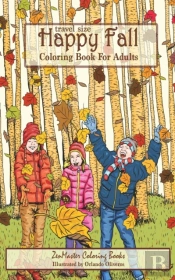 Travel Size Happy Fall Coloring Book For Adults