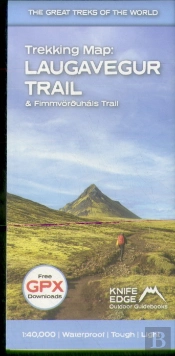 Trekking Map: Iceland'S Laugavegur & Fimmvorduhals Trail
